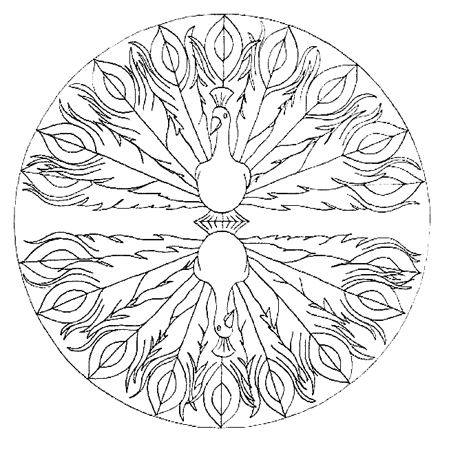 Kids-n-fun.com | Coloring page Mandala animal Mandala animal